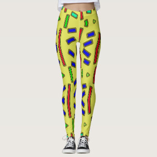 Leggings multicolores vintages "Ratti_Creative_Art