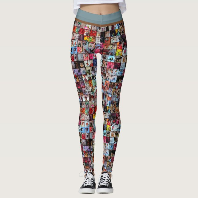 Leggings Mur photo de croquis Chibi (Devant)