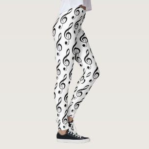 Leggings musicaux Treble Clef