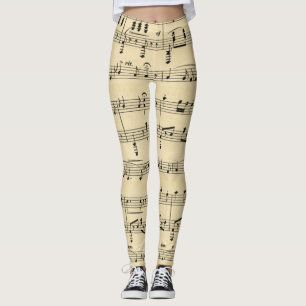 Leggings Musique Antique Sheet