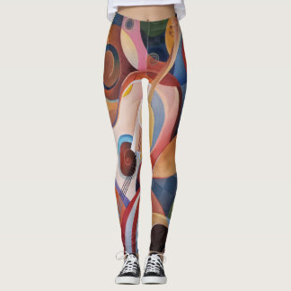 Leggings Musique artisanale peinture Abstraite
