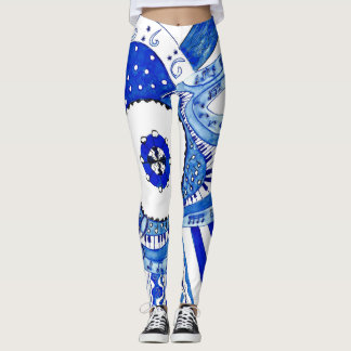 Leggings Musique de bleus