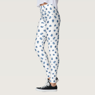Leggings Myrtilles motif aquarelle