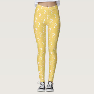 Leggings Mystère question marque énigme puzzle jaune