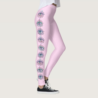 Leggings Mystique Spirituelle Troisième Yeux Rose