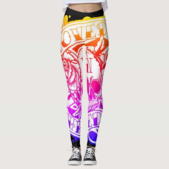Leggings N aimé a détesté le logo (Devant)