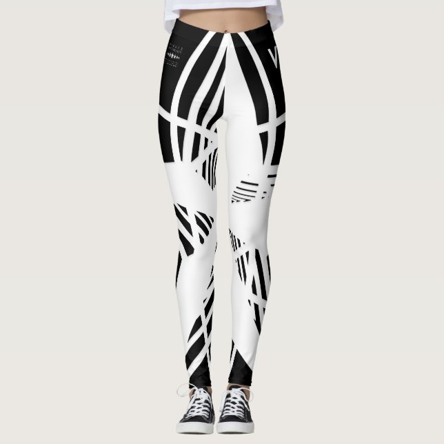 LEGGINGS N-VII [NOIR/WHT] (Devant)