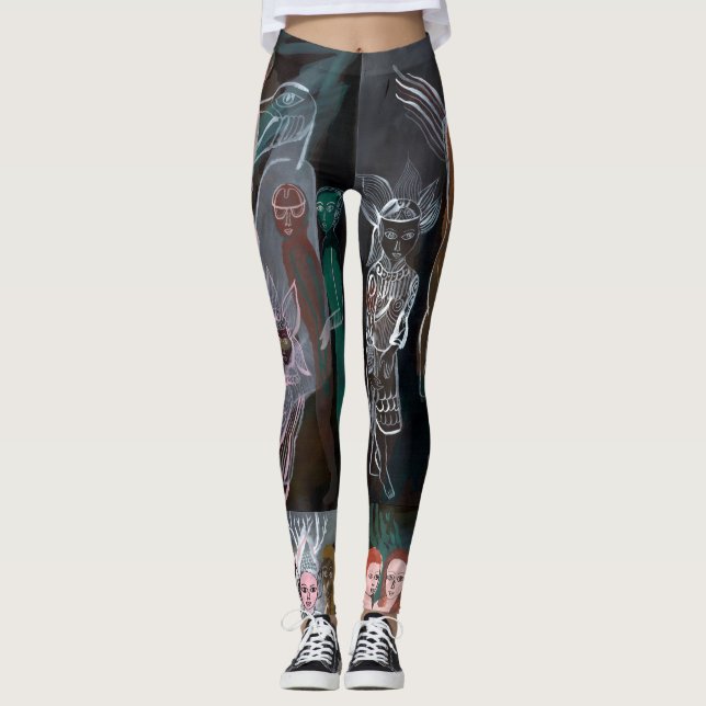 Leggings Natation dans le monde d'esprit (Devant)