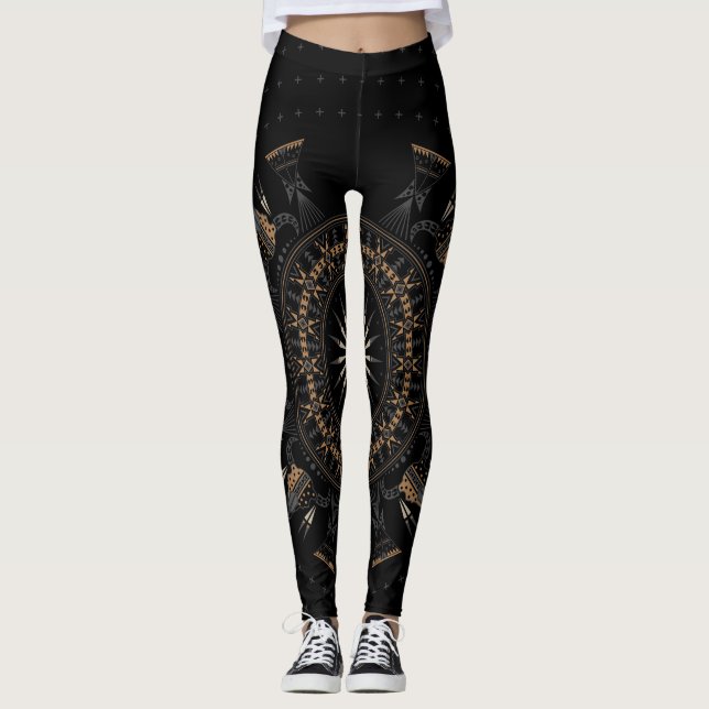 Leggings Nation de Buffalo (brun) (Devant)