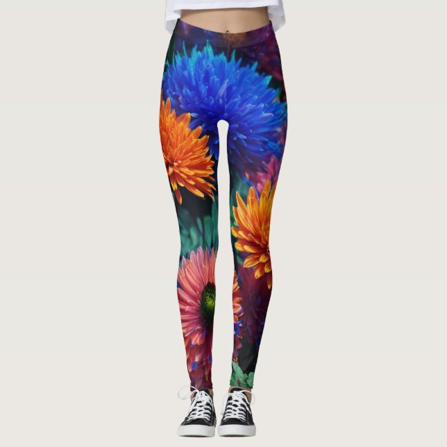 Leggings "Nature énigmatique : Papier peint 3D AMOLED 8K, E (Devant)