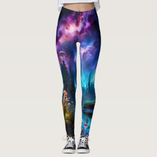 Leggings Nebula et les champignons Aliens bioluminescents