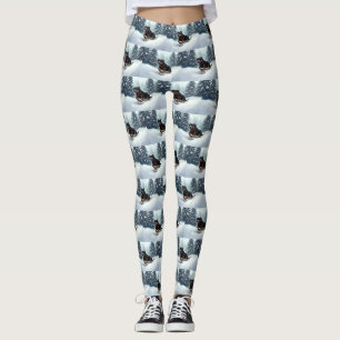 Leggings Neige de Noël Rottweiler hiver Oreiller