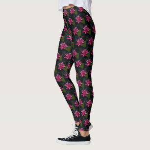 Leggings Nénuphar Lotus rose chaud