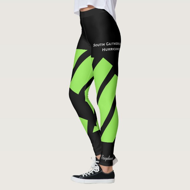 Leggings Neon Green Team/Club avec faux shorts (Gauche)