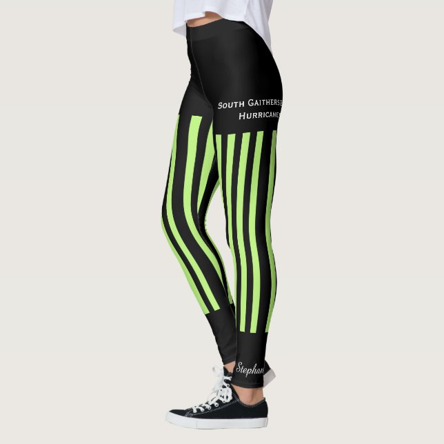 Leggings Neon Green Team Club Yoga Fake Shorts (Gauche)
