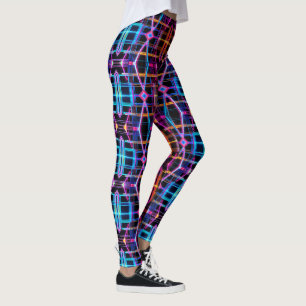 Leggings Neon Starburst Kaleidoscope