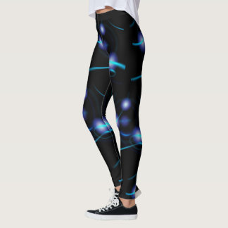 Leggings néons décoratifs aux formes brillantes
