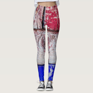 Leggings Neoplasticisme bois art drôle unique