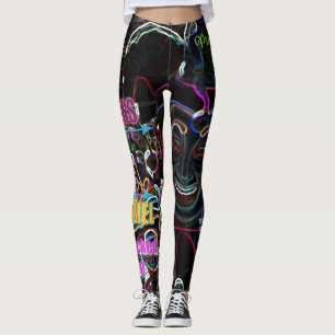 Leggings Nero Mardi Gras