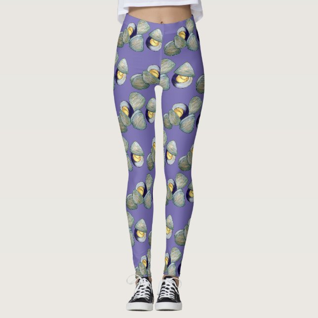 Leggings New England Clams Clambake Beach Summer Seafood (Devant)