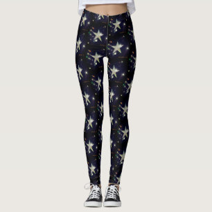 Leggings nocturnes étoilés