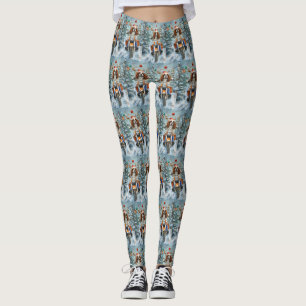 Leggings Noël Cavalier King Charles Spaniel