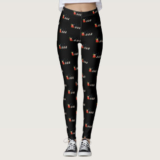 Leggings Noël de renne de chien de chien de traîneau