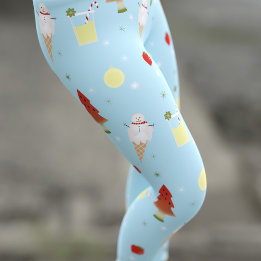 Leggings Noël en juillet Motif mou Ciel bleu été
