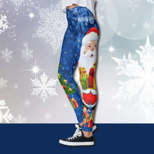 Leggings Noël Magie Santa Claus Arbre Elfes Fée mignonne