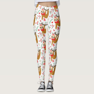 Leggings Noël Père Noël Sloth