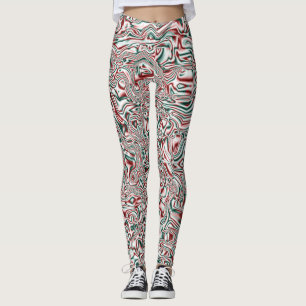 Leggings Noël psychédélique