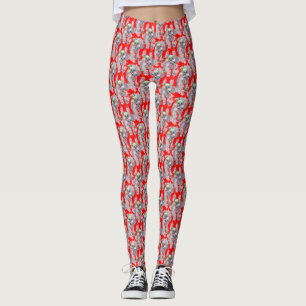 Leggings Noël rouge de la famille Koala