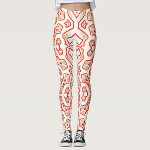 Leggings Noël rouge spécial blanc "Ratti_Creative_Arts"