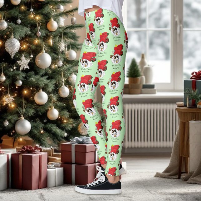 Leggings Noël Stocker mignonne Calico Kitten (Créateur téléchargé)