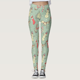 Leggings Noël vintage