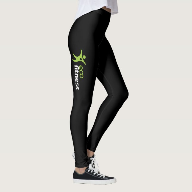 Leggings Noir 2 de forme physique des guêtres | Eco des (Droite)