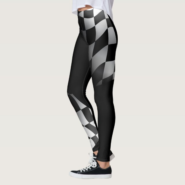 Leggings Noir/blanc coché (Gauche)