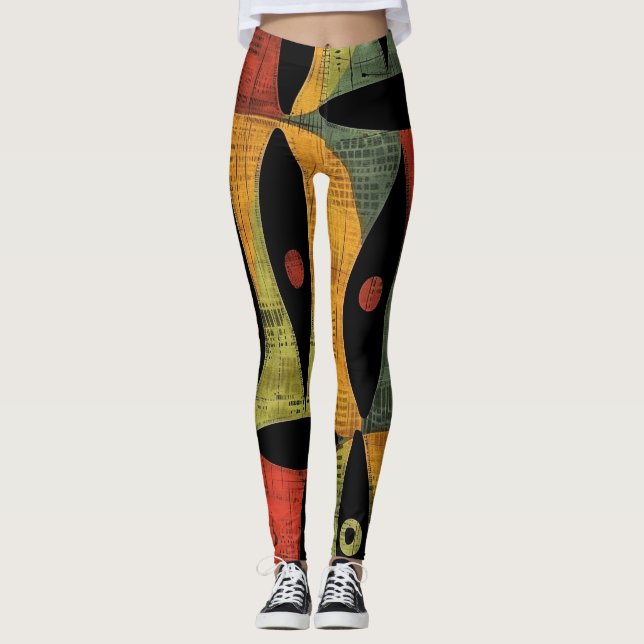 Leggings Noir Brown africain (Devant)