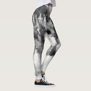leggings noir et blanc photo abstraite