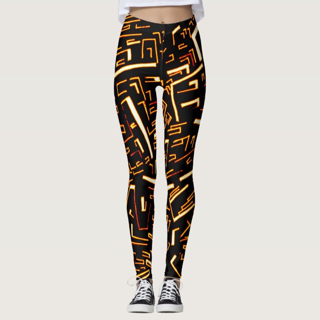 Leggings Noir or Super (Devant)