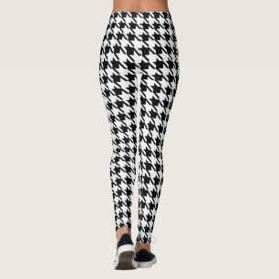 Leggings noir rétro Rockabilly à carreaux