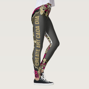 Leggings Noir rose