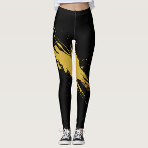 Leggings noirs à taille haute modernes pour une ut