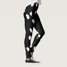 Leggings noirs et blancs