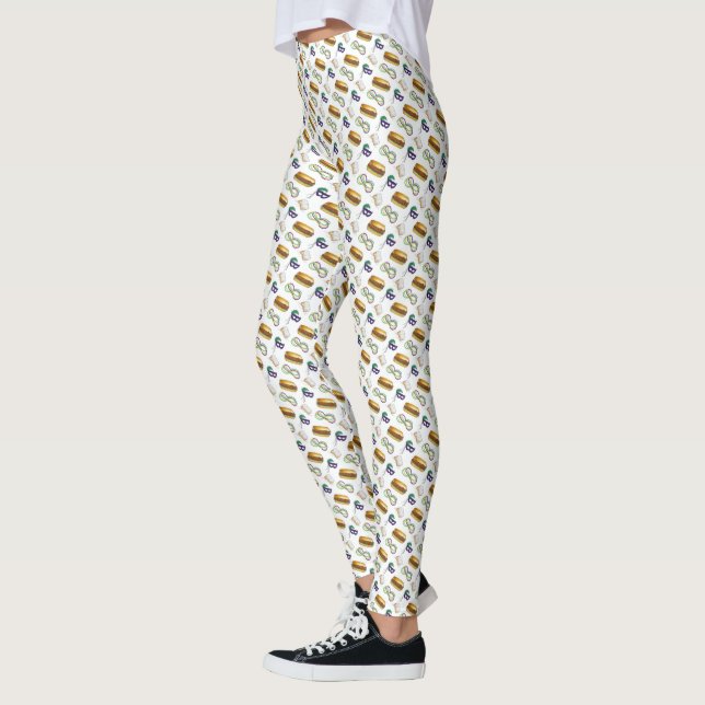 Leggings NOLA New Orleans Louisiane Mardi Gras Big Easy (Gauche)