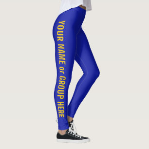Leggings Nom de groupe personnalisé et texte Légères lé