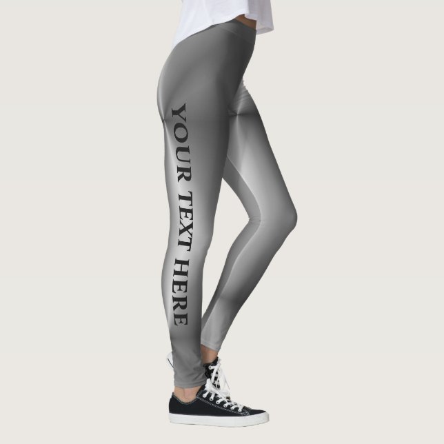 Leggings Nom de texte personnalisable FEMMES Modernes Silve (Droite)