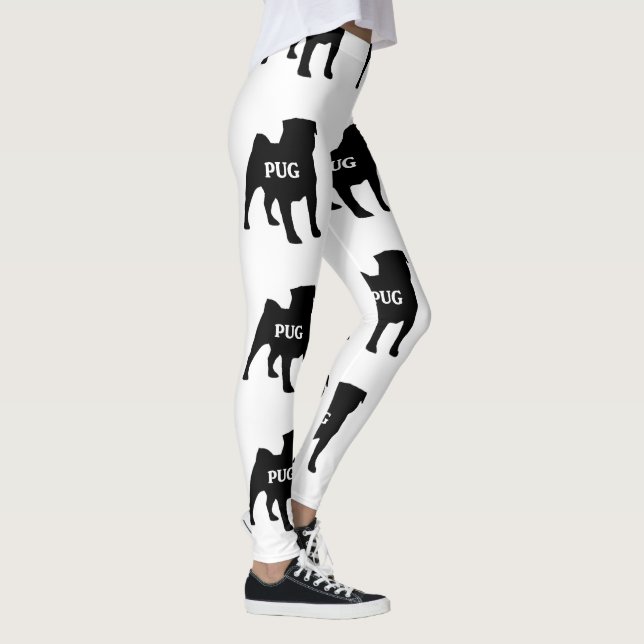 Leggings nom du pug silo (Droite)