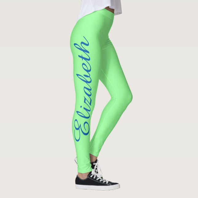 Leggings Nom personnalisé personnalisé personnalisé Monogra (Droite)