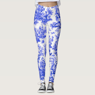Leggings NOMADESAUSTRALIENS Design Royal Blue Jouy